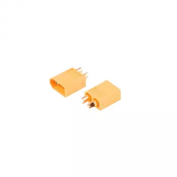 S CONN MAXIMUM CONNECTIVITY SC02-XT60 XT60 Connector Pair (Male & Female) 60A High-Current Gold-Plated Contacts for RC Models, Drones, Batteries