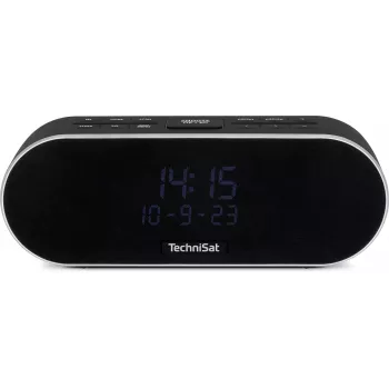 Radio ceas TechniSat DigitRadio 53 BT DAB+/FM cu Bluetooth și funcție de încărcare USB, 3,5 VA-LCD, negru
