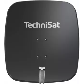 Antenă satelit TechniSat SATMAN 65 PLUS - 65 cm, câștig 35,7 dBi, HDTV, montaj pe stâlp, gri deschis