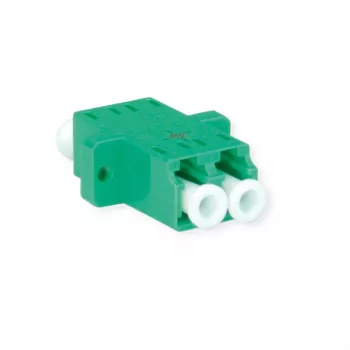 Conector pentru fibră optică Telegärtner J08071A0021 LC/APC monomod, verde
