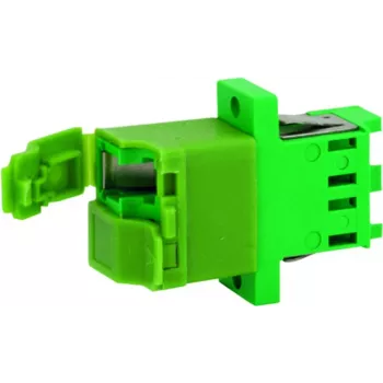 Adaptor simplex Telegärtner J08071A0028 LC/APC, verde, manșon din zirconiu
