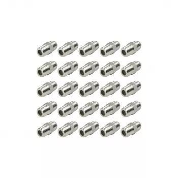 Cuplaj de perete F-Type SHIVERPEAKS, mamă la mamă, piuliță mare, pachet de 25 BS85300-A-SET25