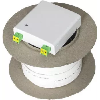 Cablu patch din fibră optică TELEGÄRTNER H02082A0015 4x LC OM3 multimod, 50 m, LSZH, alb