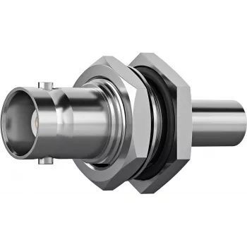 Cuplaj BNC Telegärtner J01001A0108, drept, 50 Ohm, mamă la mamă, nichelat