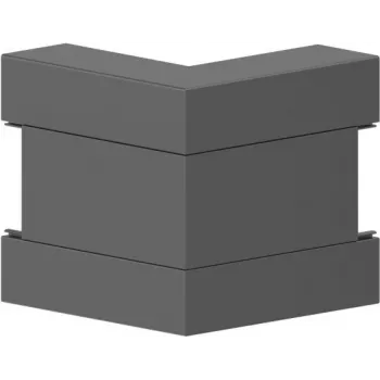 GGK Colț exterior BR 60x170/80-9005 PVC în unghi de 45° negru (12727)