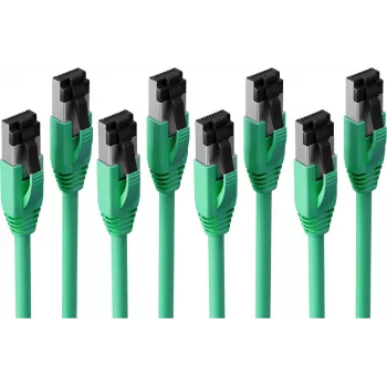 S CONN MAXIMUM CONNECTIVITY BASIC-S Cablu patch Cat. 8.1 F/FTP PIMF LSZH verde 7,5 m pachet de 4 SC08-41063-4
