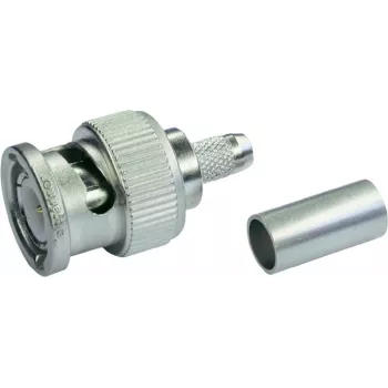 Telegärtner BNC Conector tată pentru cablu cu sertizare G13/G50 75 Ohm Professional 0,4/2,5 5 buc. (J01002A1350)
