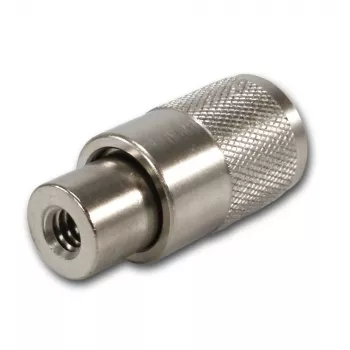 Conector tată UHF Telegärtner PL259/6 pentru RG-58 C/U & RG-59 B/U, izolație PTFE, corp nichelat, contact argintat, pachet de 5 (J01040B0604)