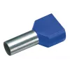 Cimco 187740 Twin Wire End Sleeve 2.5 mm² Partially Insulated Blue 100 pcs