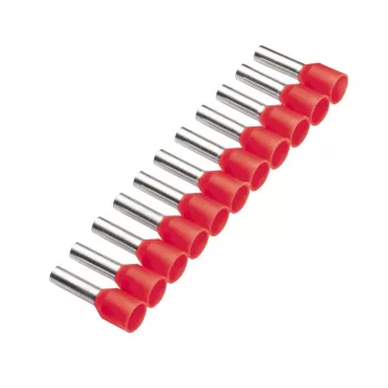 Cimco 187502 Wire End Ferrule 1 mm² Partially Insulated Red 500 pcs