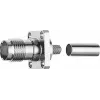 Mufă TNC Telegärtner cu montaj pe flanșă, 50 Ohm, crimp/crimp pentru RG-58 C/U, nichel/aur, 1 buc. J01011A0045