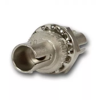 Cuplaj ST multimod simplex Telegärtner cu manșon din bronz fosforos, carcasă metalică, montaj cu o gaură, Z64 J08011A0003