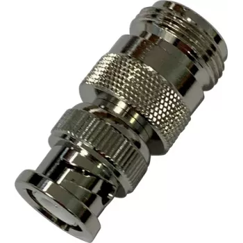 Adaptor coaxial Wittenberg Antennen 103507 BNC tată la N mamă, 50 Ohm, alamă nichelată