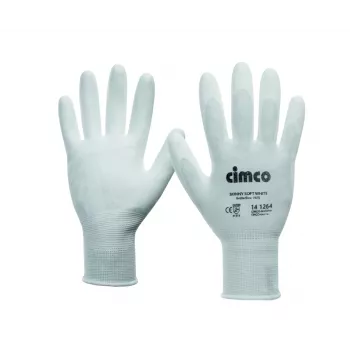 Mănuși de protecție Cimco Skinny Soft, mărimea 10 (L), albe 141264