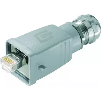Conector senzor/actuator Telegärtner 100007467 RJ45 tată, Cat.6A, ecranat, montabil pe teren, 1 bucată