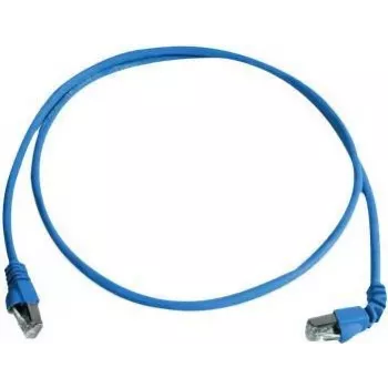 Cablu patch RJ45 Telegärtner 100008674, CAT 6a S/FTP, 5,0 m, albastru, ignifug, cu protecție anti-îndoire