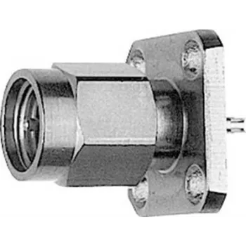 Conector mamă de montaj SMA Telegärtner cu flanșă Z29, auriu (standard) – 5 bucăți (J01150A0191)