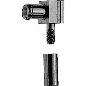Conector tată în unghi MCX Telegärtner, crimpare, pentru RG-178 B/U, aurit, pachet de 5 (J01270A0201)