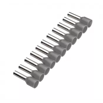 Cimco 187501 Wire End Ferrule 0.75 mm² Partially Insulated Grey 500 pcs