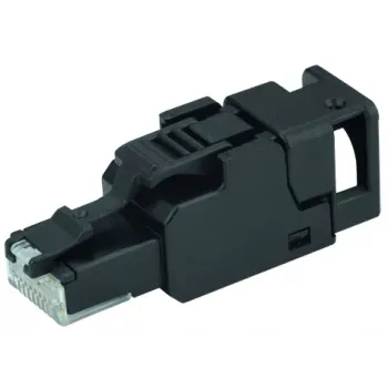 Conector RJ45 TELEGÄRTNER UFP8 Cat.6A pentru montaj pe teren, T568B, AWG23-22, ecranat, IDC fără scule J00026A3113