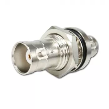 Adaptor Telegärtner J01004A1233Z BNC tată la BNC mamă, 75 Ohm, negru