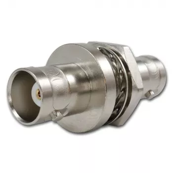 Adaptor Telegärtner J01004A1233Z BNC tată la BNC mamă, 75 Ohm, negru
