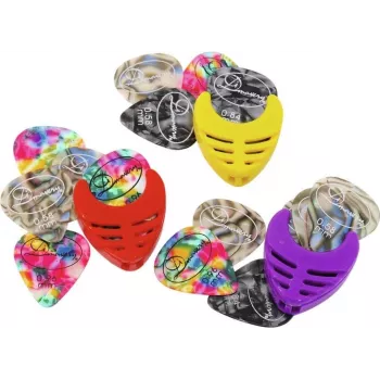DIMAVERY Guitar Pick Holder, Assorted Colours (26310120)