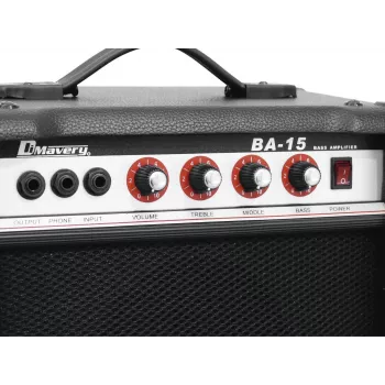 DIMAVERY BA-15 15W Bass Combo Amplifier Black 26363005