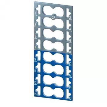 Etichete de codificare cromatică Siemens SIMATIC ET 200SP, 8x gri + 8x albastru, set de 16 piese 6ES71936CP022MA0