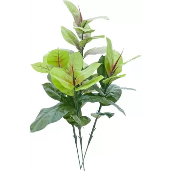 Plantă artificială EUROPALMS Ficus elastica 100cm, realistă, în ghiveci din plastic negru 82508303