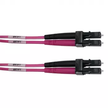 Cablu patch fibră optică Telegärtner LC la LC Multimode OM4, 5m, violet