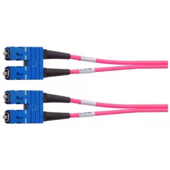 Cablu patch fibră optică Telegärtner SC/SC OM4 duplex, 2 m, violet L00881A0028