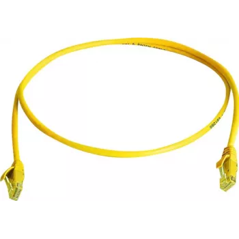 Cablu patch Telegärtner L00000A0294 Cat6 U/UTP RJ45, 0,5m, galben