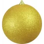 Minge decorativă EUROPALMS 20cm, aurie cu sclipici, 83501279