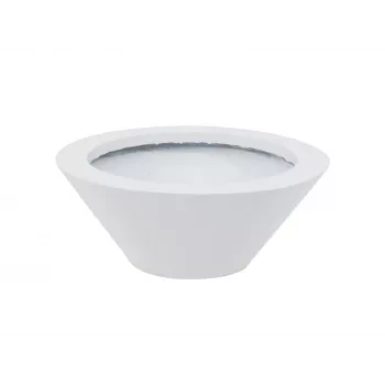 Bol decorativ EUROPALMS Leichtsinn Bowl-15, alb, lucios, 83011822