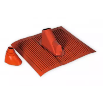 Set de țiglă de acoperiș din aluminiu TechniSat, roșu cărămidă cu manșon de cauciuc (0000/1719)