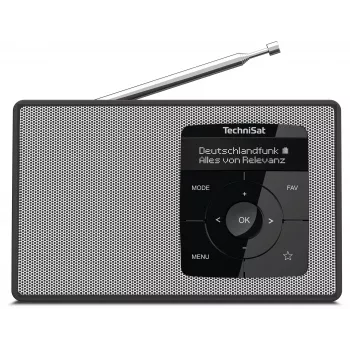 Radio cu ceas TechniSat DIGITRADIO 2 DAB+ FM Bluetooth negru/alb 0002/3910