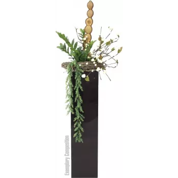 Plantă artificială ZZ Zamifolia EUROPALMS, 70 cm, ghiveci negru 82600153