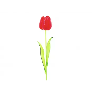 Lalea artificială Kristalltulpe EUROPALMS, roșie, 61 cm, pachet de 12 82600205