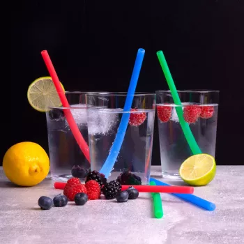 LURCH 70242 Drinking Straws, 6 pcs, Assorted Colours