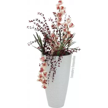 Frunză artificială de orhidee EUROPALMS (EVA), verde, 45cm 82530574