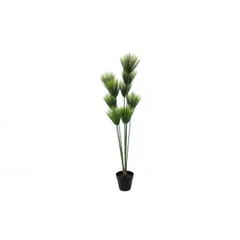 Plantă artificială de papirus EUROPALMS, 150cm, verde, în ghiveci negru 82600223