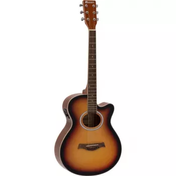 DIMAVERY AW-400 Acoustic Guitar, Sunburst 26235086