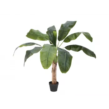 Bananier artificial EUROPALMS, 100cm, frunze verzi, ghiveci negru 82509503