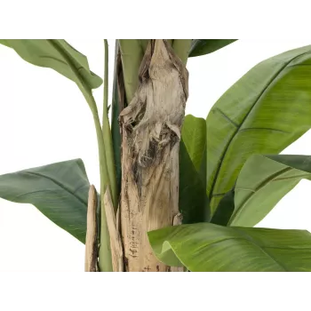 Bananier artificial EUROPALMS, 170cm, frunze verzi, ghiveci negru 82509539