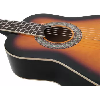 Dimavery AC-303 Classical Guitar 1/2 Sunburst 535 mm Scale 6-String