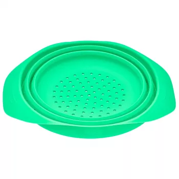 LURCH Collapsible Silicone Sieve 24 cm Green 210285