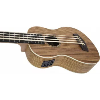 DIMAVERY UK-700 Bass Ukulele, Zebrawood 26255850