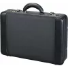 Geantă de laptop JÜSCHA ALASSIO cu husă de laptop detașabilă, extensibilă, cu încuietori cu combinație, neagră din nailon/piele artificială (45039)