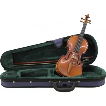 Dimavery Violin 1/4 with Bow and Case - Maple Veneer Natural Lacquer